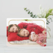 年最高の前金ゴールドフレーム休日フォトカード シーズンカード (スタンド正面)