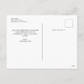 年最高の間モダン写真コラージュ シーズンポストカード (裏面)