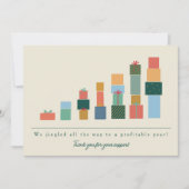 年末のオフィスギフト チャート ホリデーシーズン シーズンカード (正面)