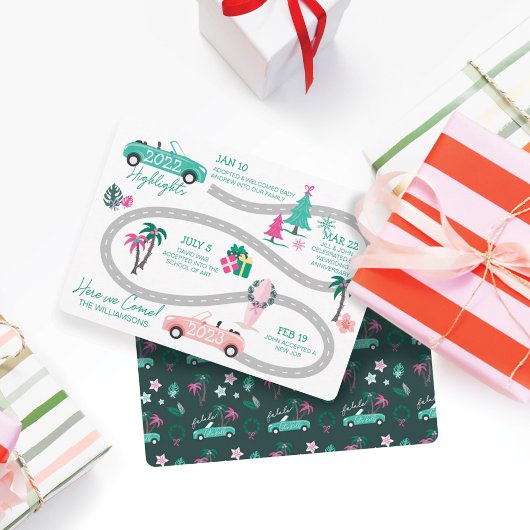 年末のハイライト熱帯クリスマスレッツ転が シーズンカード