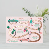 年末のハイライト熱帯クリスマスレッツ転が 箔シーズンカード (立ち正面)