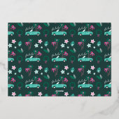 年末のハイライト熱帯クリスマスレッツ転が 箔シーズンカード (裏面)