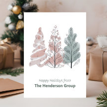 年末のビジネスに輝きを Happy Holidays Trees QRコード