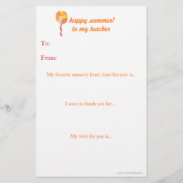 年末の先生への感謝の手紙