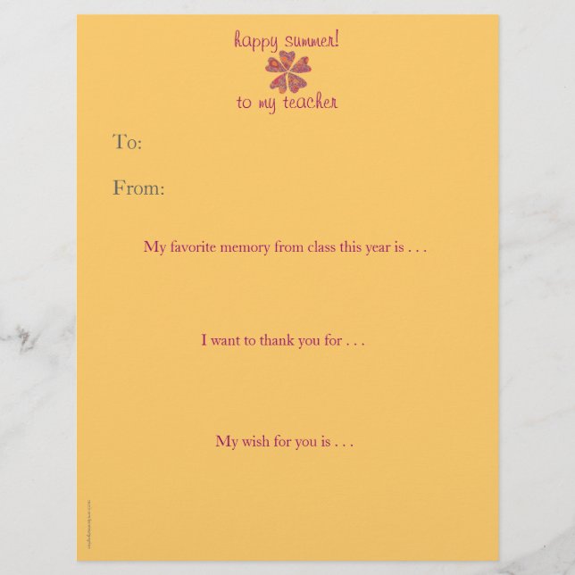 年末の先生への感謝の気持ちを込めた - ハート (正面)