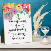 年末の先生ギフト幸せな先生の日 フォトプラーク (側面)