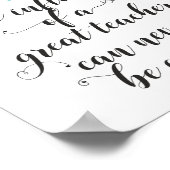 年末の先生ギフト幸せな先生の日 ポスター (角)