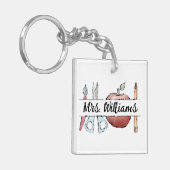 年末の先生評価Apple Doodle キーホルダー (正面左)