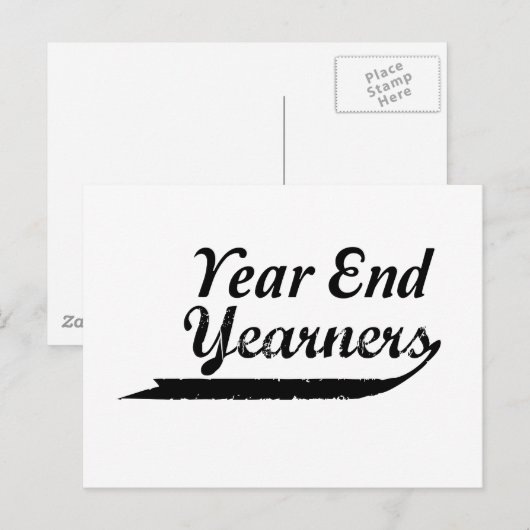 年末の初心者 ポストカード (正面/裏面)