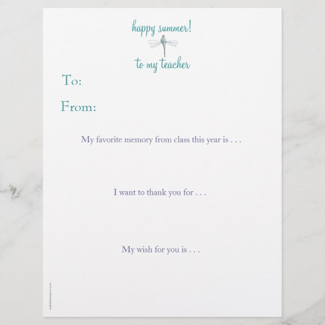 年末の名前入りな先生は-トンボ感謝していしています (正面)