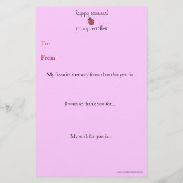 年末先生のご案内 便箋