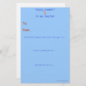 年末先生感謝状 (正面/裏面)