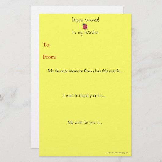 年末先生感謝状 (正面/裏面)