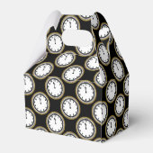 年末大晦日の時計パターンのパーティーの好意ボックス フェイバーボックス (裏面サイド)