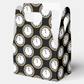 年末大晦日の時計パターンのパーティーの好意ボックス フェイバーボックス (オープン)