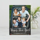 年末年始のストライプの写真カード シーズンカード (スタンド正面)