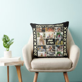 年末年始のフォトコラージュ祖父母ギフト クッション (椅子)