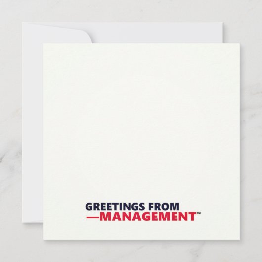 年末年始のホリデーパーティーおもしろいサンキューオフィスのユーモア (裏面)