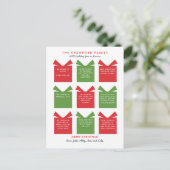 年末年始のレビューのクリスマスポストカード ポストカード (スタンド正面)