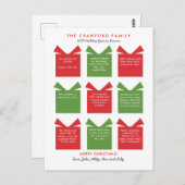 年末年始のレビューのクリスマスポストカード ポストカード (正面/裏面)