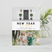 年末年始の住所フォト休日カード (スタンド正面)