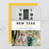 年末年始の住所フォト休日カード (正面/裏面)