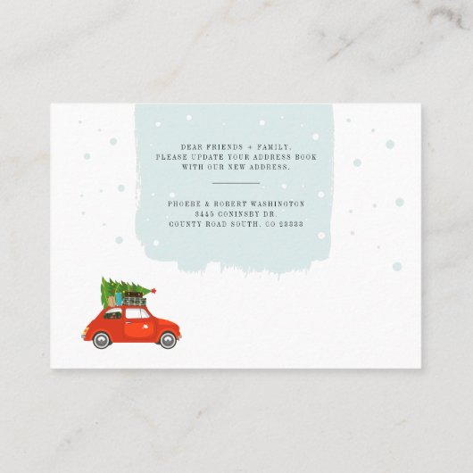 年末年始の冒険に関するお知らせカード 名刺 (裏面)