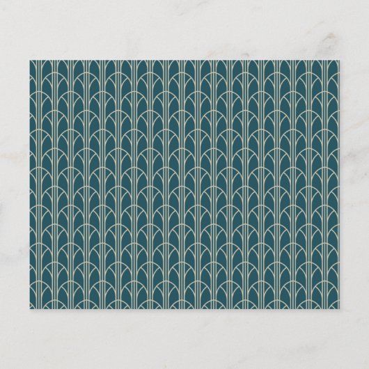 年末年始の写真エレガントアールデコタイポグラフィモダン (裏面)