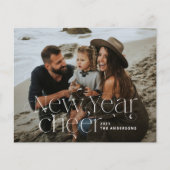 年末年始の写真エレガントアールデコタイポグラフィモダン (正面)