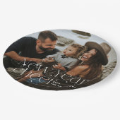 年末年始の写真エレガントアールデコタイポグラフィモダン ペーパープレート (アングル)