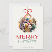 年末年始の写真オーナメント シーズンカード (正面)