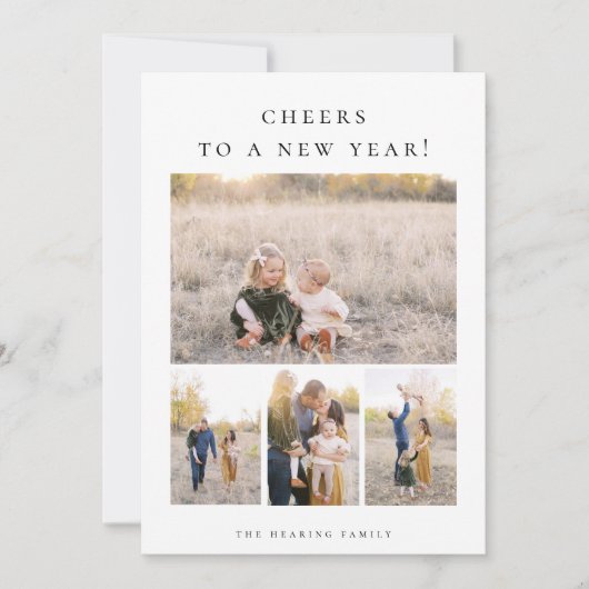 年末年始の応援写真ポストカード シーズンカード (正面)