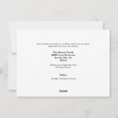 年末年始の新しいホームファミリーの写真の新しいアドレス シーズンカード (裏面)