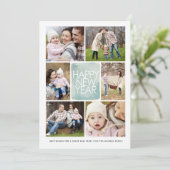 年末年始の水彩金ゴールド | 年末年始のフォトカード シーズンカード (スタンド正面)