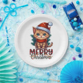 年末年始の猫 ペーパープレート (パーティー)
