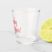 年末年始の赤い文字 ショットグラス (右)