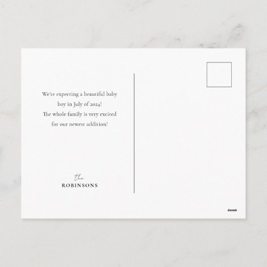 年末年始を迎えるフォトカード シーズンポストカード (裏面)