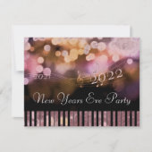 年末年始パーティーメモカード ノートカード (正面)