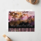 年末年始パーティーメモカード ノートカード (正面/裏面インサイチュ)