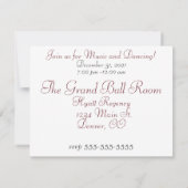 年末年始パーティーメモカード ノートカード (裏面)