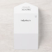 年末年始フォトコラージホリデーカード オールインワン招待状 (外側)