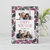 年末年始フォトブラック（マゼンタ） シーズンカード (スタンド正面)