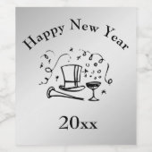 年末年始ワインラベル ワインラベル (シングルラベル)