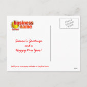 年末年始企業のの挨拶はがき シーズンポストカード (裏面)