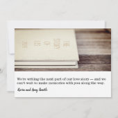 年末年始結婚の写真 招待状 (裏面)