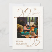 年末年始金ゴールドファミリーフォトカード シーズンカード (正面)