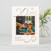 年末年始金ゴールドファミリーフォトカード シーズンカード (スタンド正面)