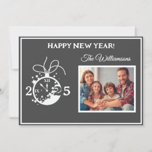 年末年始4枚フォトクロックカード 招待状