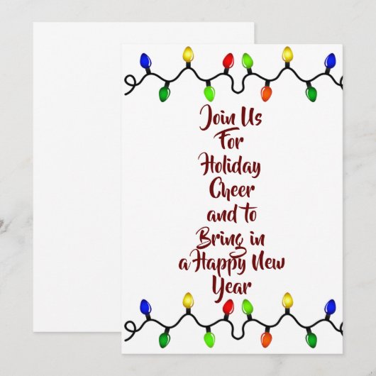 年末年始***招待状*** 招待状 (正面/裏面)