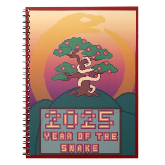 年末年始： 2025年のヘビ ノートブック (正面)